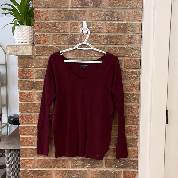V neck knit sweater - Picture 1 of 1